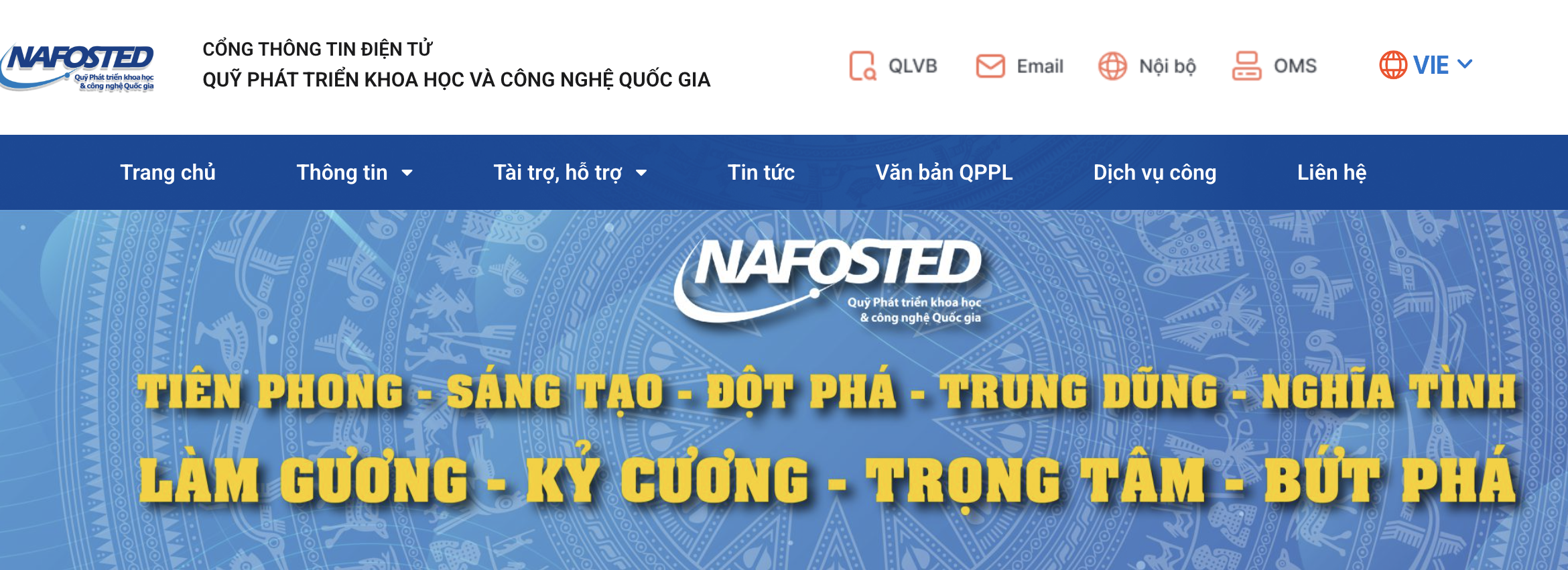 Revotech cung cấp giải pháp quản lý Quỹ khoa học công nghệ quốc gia Nafosted